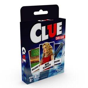 Hasbro Clue Card Game Grab & Go Portable Hasbro Gaming BNIB